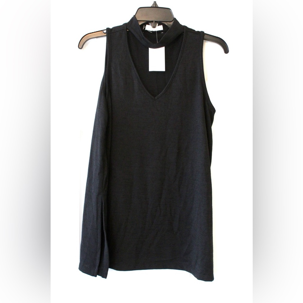 Cloud Chaser Black V-Neck Tank Top